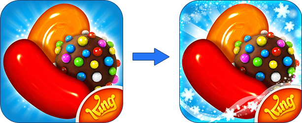 App Store icons with holiday seasonality