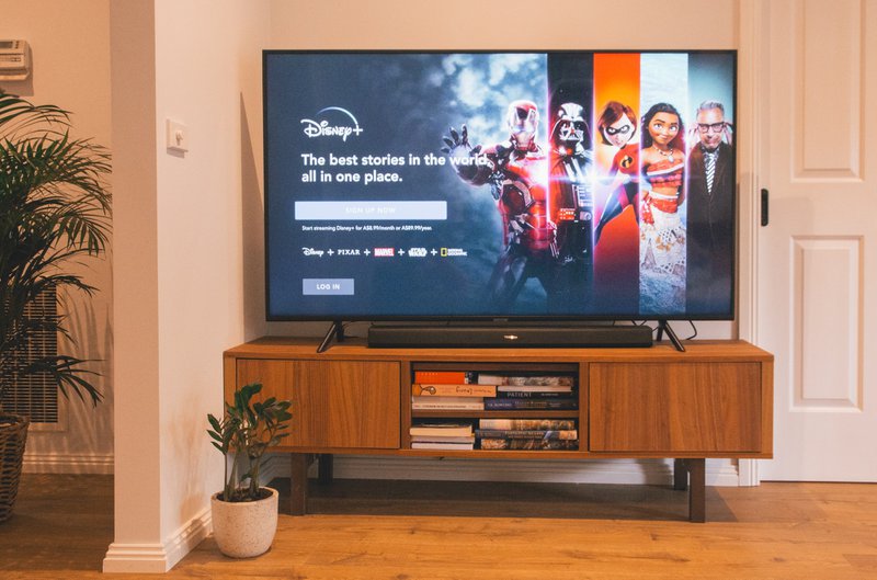 subscription marketing on a tv set