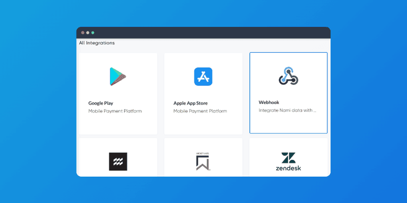Nami control center integrations